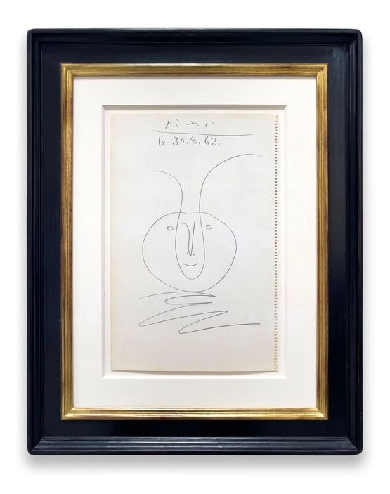 Tete de faune by Pablo Picasso contemporary artwork Works on Paper