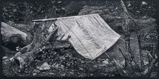 Sand Miner Bivouac by Maryanto contemporary artwork Painting