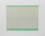 Untitled On Emerald Green Ground by Luca Lee Frei contemporary artwork painting textile