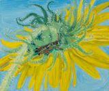 Red Legged Grass Hopper by Claudia Keep contemporary artwork painting