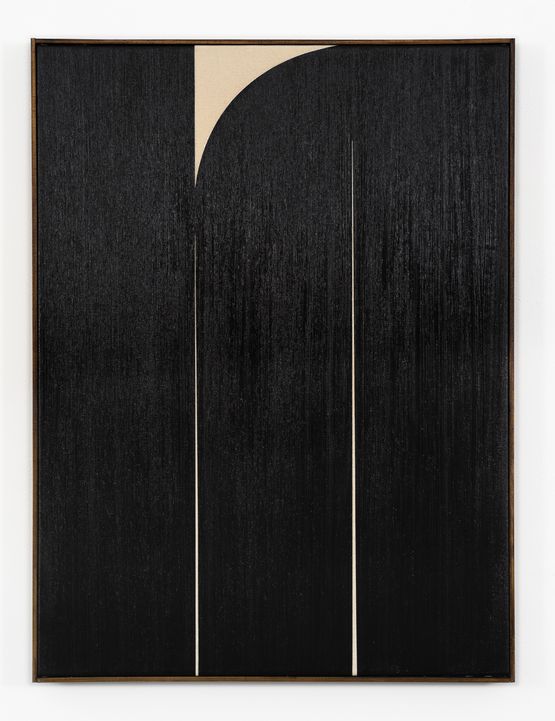 Black 1 by Johnny Abrahams contemporary artwork Painting