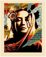 Welcome Visitors by Shepard Fairey contemporary artwork print works on paper