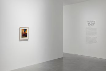 Contemporary art exhibition Hugh Steers Hugh Steers Blue Towel Red Tank at David Zwirner Paris France