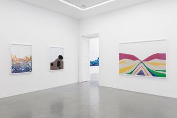 Contemporary art exhibition Lionel Esteve Chemical Landscape at Perrotin Paris Marais France