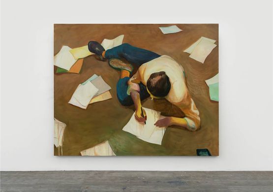 Writing is Useless by Zhai Liang contemporary artwork Painting