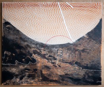 My geometry is existential by Radhika Khimji contemporary artwork painting works on paper