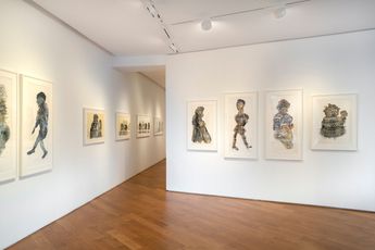 Contemporary art exhibition Nalini Malani The Human Stain at Galerie Lelong 38 Avenue Matignon Paris France