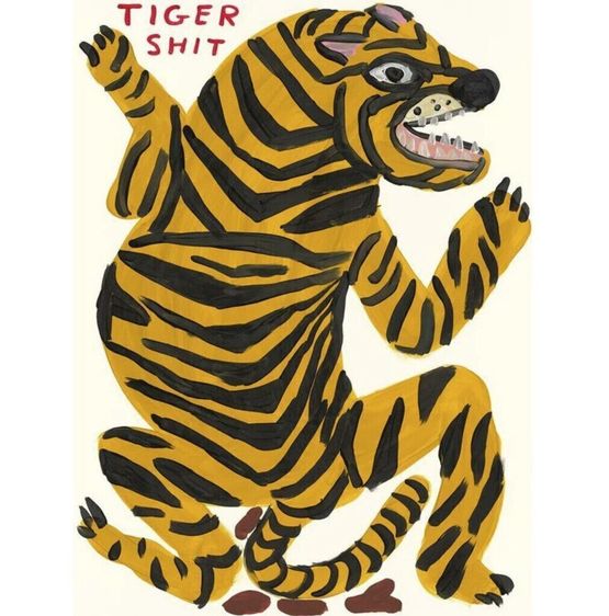 Tiger Shit by David Shrigley contemporary artwork Print