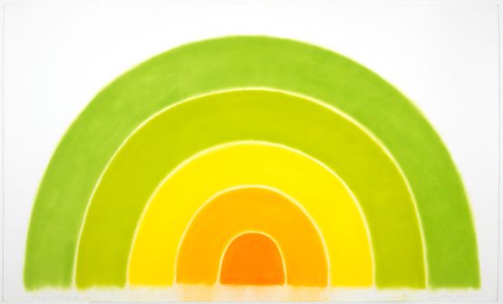 Oak Leaves Arc by David Nash contemporary artwork Works on Paper