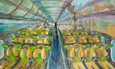 Absinth drinkers by Nikita Sukhov contemporary artwork Painting