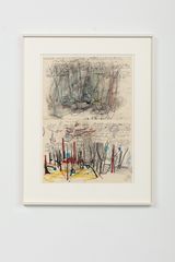 De cateva zile in fiecare dimineata sunt rosu ca si turnul Bisericii  In the Last Days Every Morning Im Red Like the Steeple of the Church by The Estate Of Stefan Bertalan contemporary artwork drawing painting works on paper