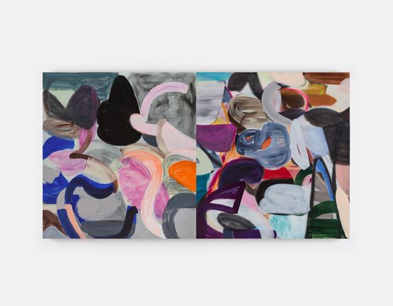 To shift a Shape to shape a Shift across a Line and causing no Rift by Liliane Tomasko contemporary artwork Painting