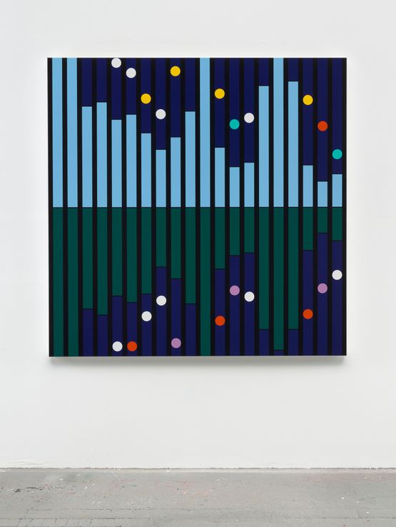 Another World Sound Graph by Sarah Morris contemporary artwork Painting