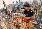 World Food Tour by Kumazawa Mikiko contemporary artwork Mixed Media