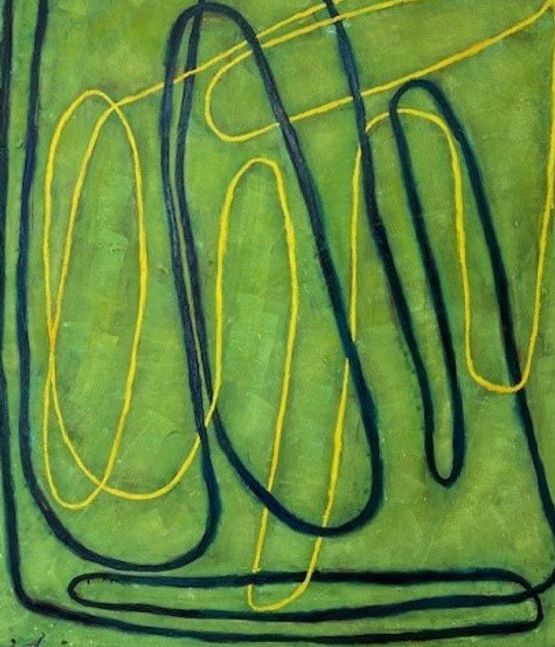 Croatian Coast by Ildiko Kovacs contemporary artwork Painting