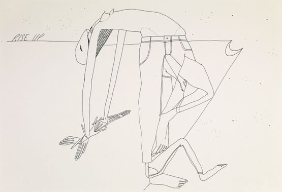 Rise Up by Christina Quarles contemporary artwork Works on Paper
