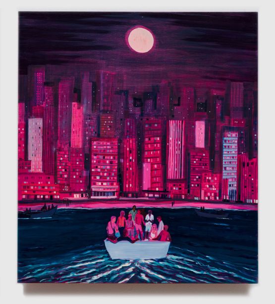 Les Arriviste by Jules De Balincourt contemporary artwork Painting