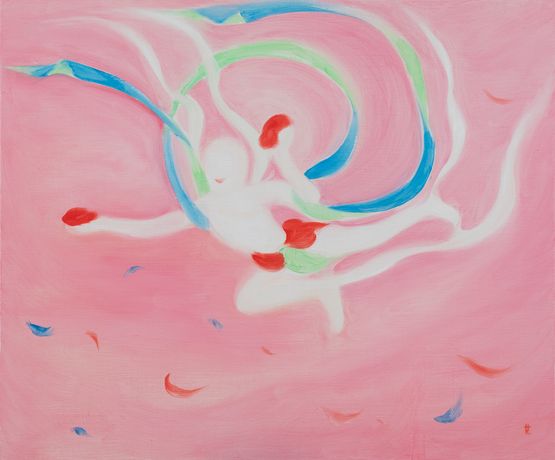 Flying Child by Wu Yi contemporary artwork Painting