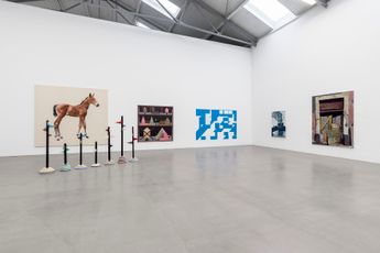 Contemporary art exhibition Group Exhibition Curated by NEO RAUCH Exhibition of his master students at Galerie Eigen  Art Leipzig Germany