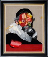 Portrait Of Johannes Wtenbogaer - After Rembrandt by Frans Smit contemporary artwork painting works on paper