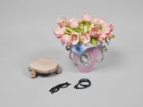 Tulips with Fruit Plate by Sonia Boyajian contemporary artwork sculpture