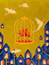 Safe With You by Clasutta contemporary artwork painting