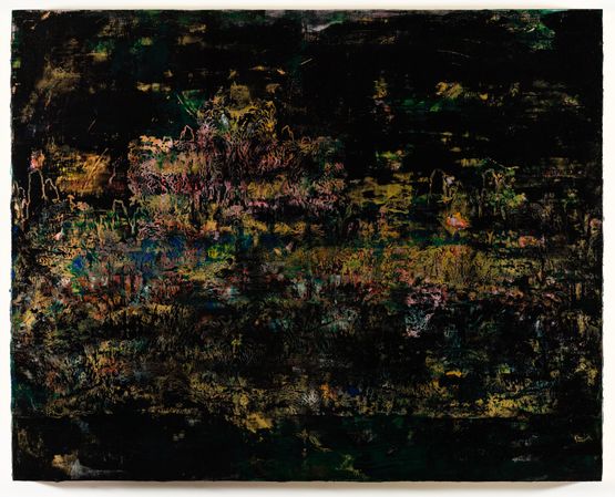 Travelers Among Mountains and Streams in Dark by Su Meng-Hung contemporary artwork Painting