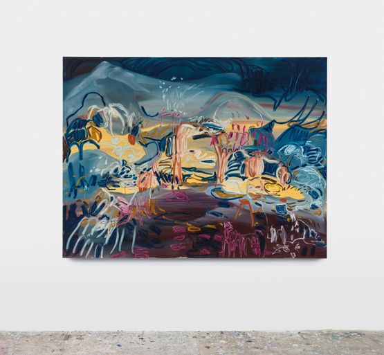 somewhere it sparkles fernlicht by Janaina Tschape contemporary artwork Painting