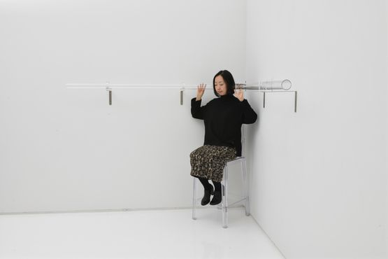 EARS WITH CHAIR by Yukio Fujimoto contemporary artwork Installation