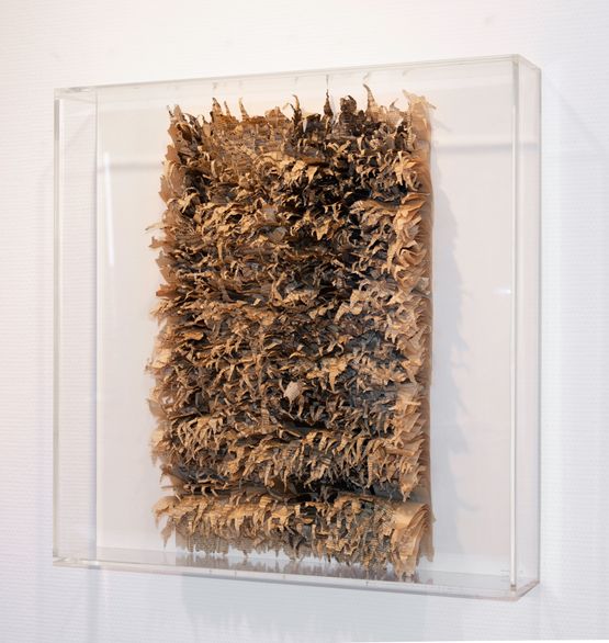 Rip-relief 4 - IV - 72 - Saarbrucker Zeitung by Oskar Holweck contemporary artwork Works on Paper