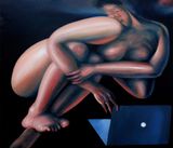 Binge Watcher by Alvin Ong contemporary artwork painting