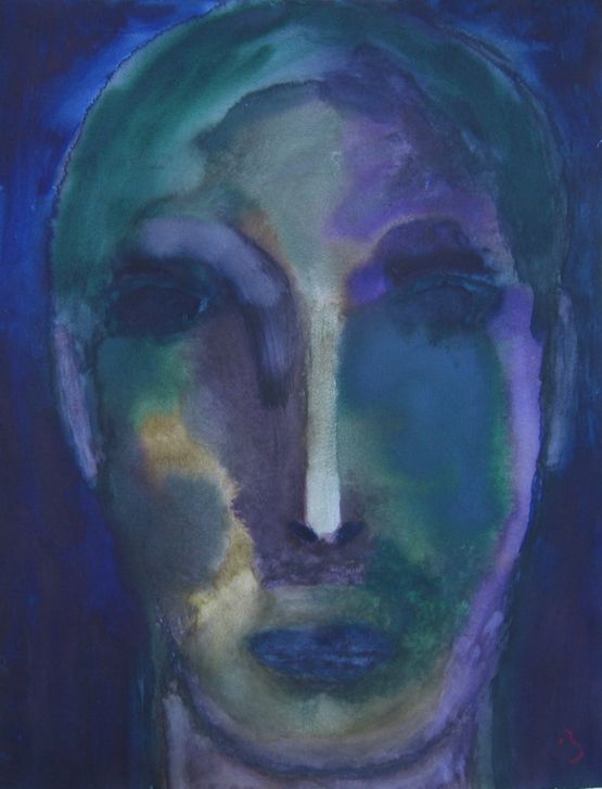 Kopf V by Herbert Beck contemporary artwork Painting