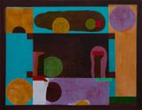 FRANKS COURTYARD by Denys Watkins contemporary artwork painting