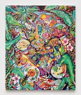 To live and To Dine in LAYou Taste Like Home Once Upon a Time in Hollywood by Kate Pincus-Whitney contemporary artwork painting