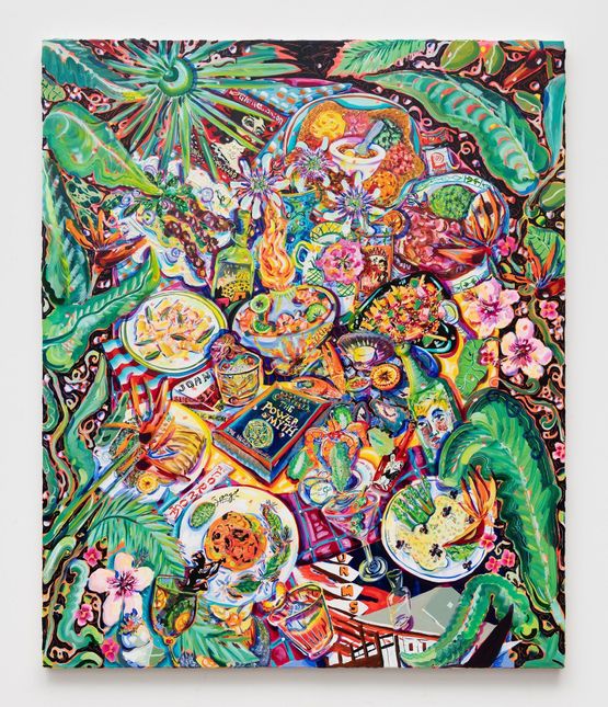 To live and To Dine in LAYou Taste Like Home Once Upon a Time in Hollywood by Kate Pincus-Whitney contemporary artwork Painting