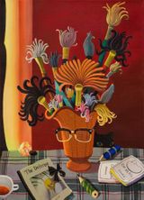 Portrait of the Painter by Cai Zebin contemporary artwork painting