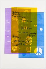 Exist and need to roam by Raque Ford contemporary artwork print works on paper