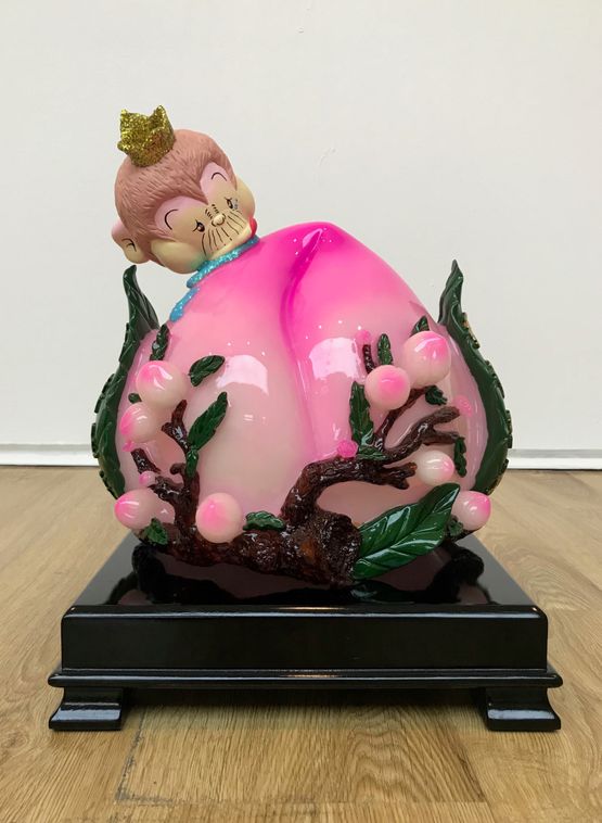 Tempting Forbidden Peach by Yuree Kensaku contemporary artwork Mixed Media