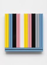 Blue Flow Line by Liam Gillick contemporary artwork mixed media print sculpture