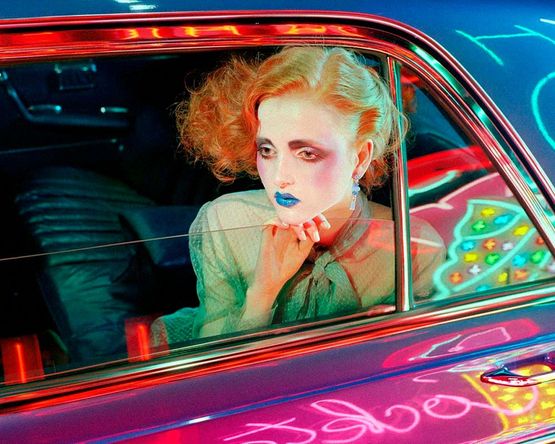 Night Car 3 by Miles Aldridge contemporary artwork Works on Paper