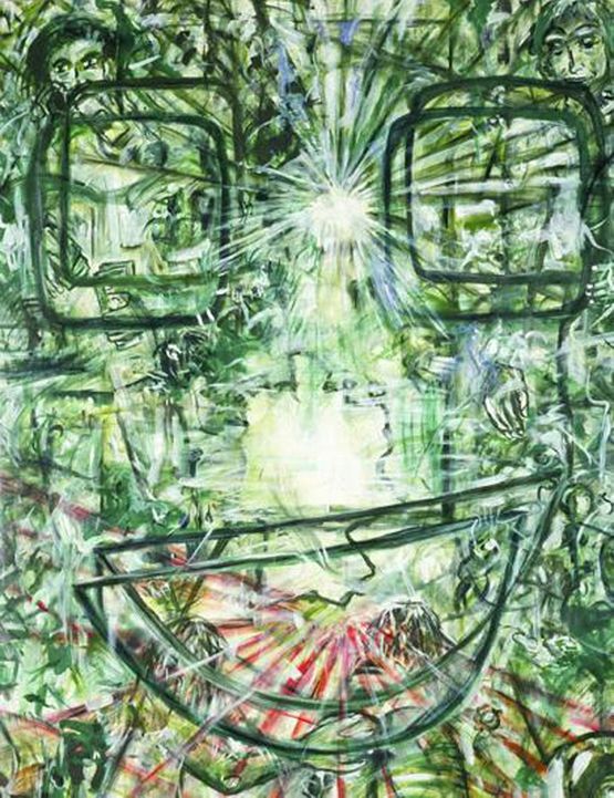 Antibody III Passionate Power and Rules of Action by Jutta Koether contemporary artwork Painting