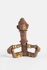 Seated Votive Dreaming Figure I by Ramesh Mario Nithiyendran contemporary artwork sculpture