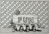Fun RIP by Ryan Travis Christian contemporary artwork drawing works on paper