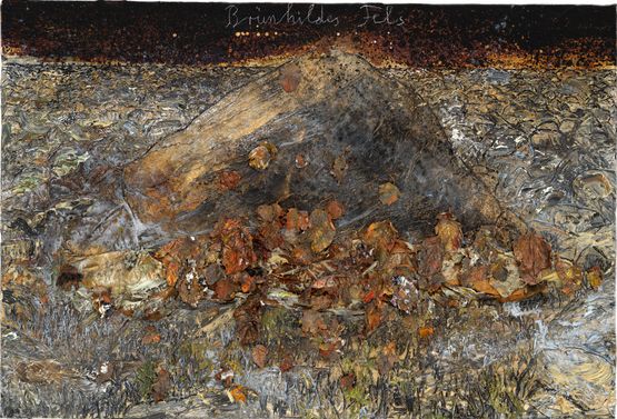 Brunhildes Fels by Anselm Kiefer contemporary artwork Painting