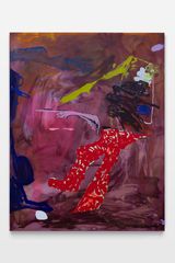 anonymous arm wild accusations in pink and blue by Tom Polo contemporary artwork painting