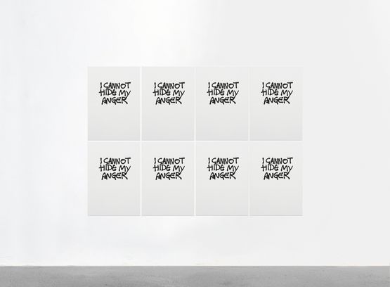I Cannot Hide My Anger by Monica Bonvicini contemporary artwork Print