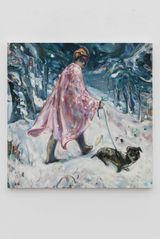 Nightwalker in Pines by Chen Zuo contemporary artwork painting works on paper