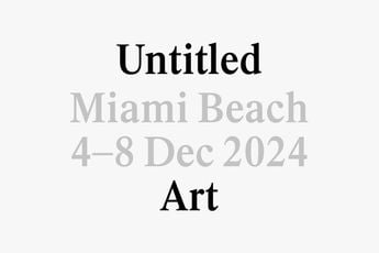 Contemporary art exhibition Untitled Art Miami Beach 2024 at Victoria Miro Wharf Road London United Kingdom
