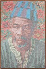 Lancien chef du village dAndiel by Alioune Diagne contemporary artwork painting