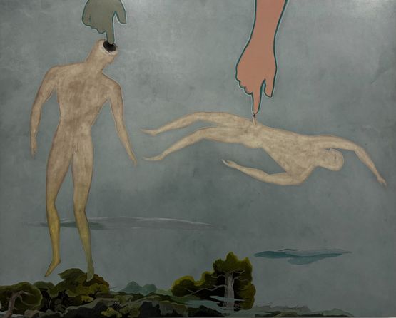 The Hand of God by Truong Tan contemporary artwork Painting